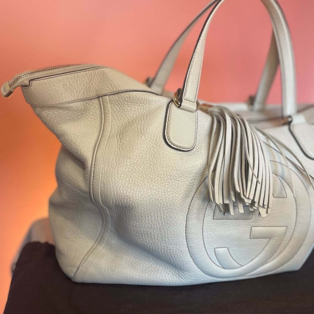GUCCI Soho tote Pebbled Calfskin Large Top Handle - Picture 2 of 15